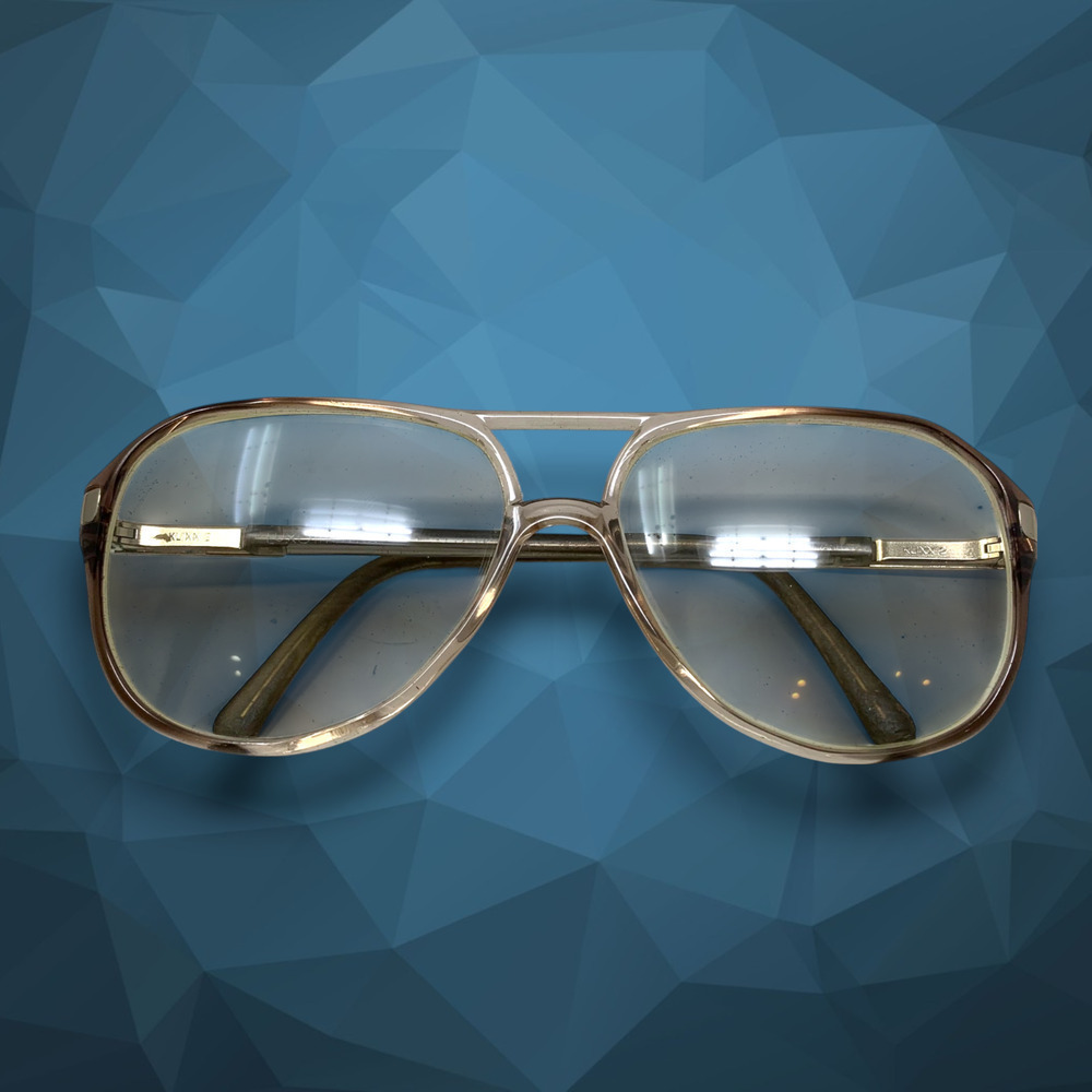 Vintage Luxottica Director Eyeglass FRAMES ONLY 140 mm Klixx 2 Gold Plated Italy
